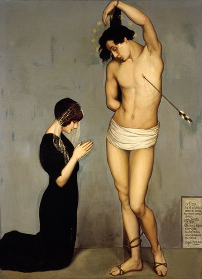 Offerta votiva (San Sebastiano) da Ángel Zárraga
